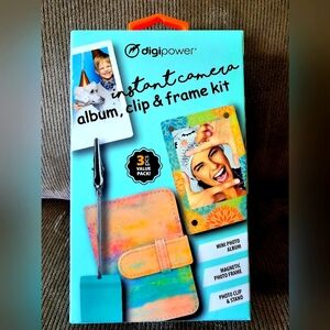 Digipower Instant Camera Mini album Magnetic frame Photo clip stand kit